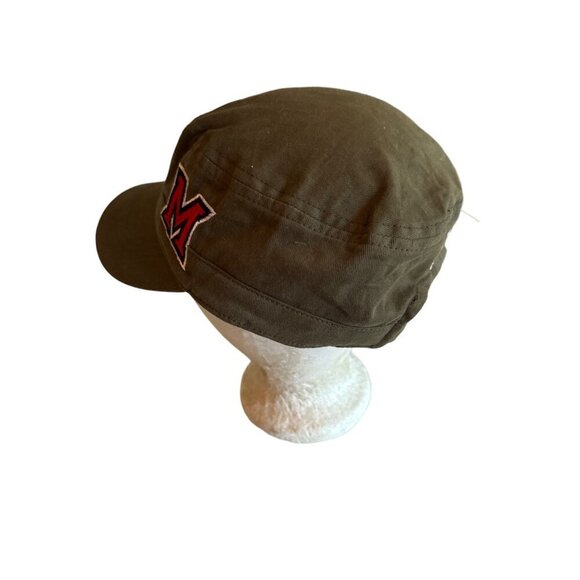 Adidas Olive Green Adjustable Baseball Cap With M Logo - Picture 2 of 7